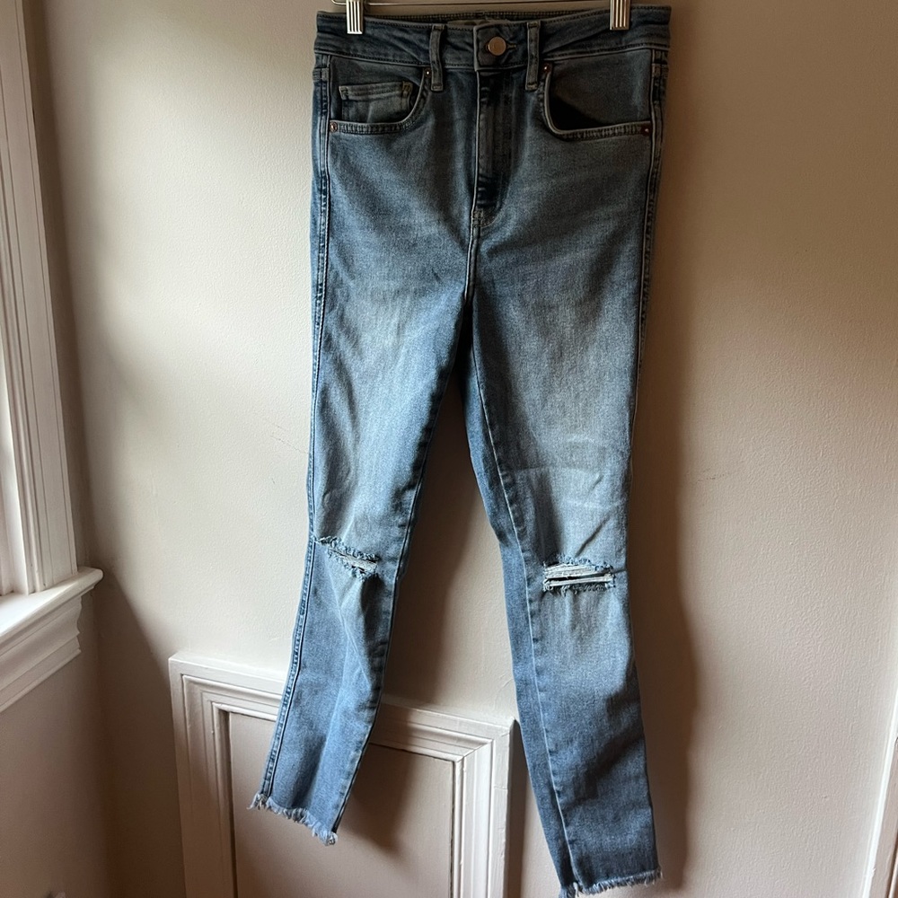 Free People Raw High Rise Jegging - Distressed